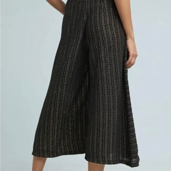 Anthropologie Blake Striped Wrap Pant size small cotton pockets - Picture 2 of 11